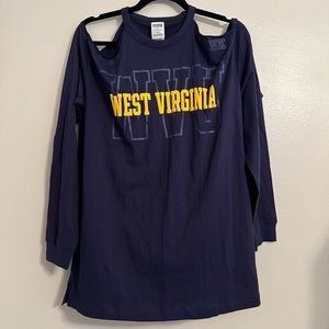 NWT | VS PINK | WVU Collegiate Shirt | Medium